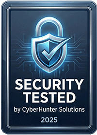 Security tested by CyberHunter Solutions